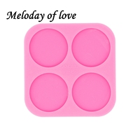 Glossy Circle Epoxy Resin on Top Phone Grip Molds Silicone Mold Diy Making Fits on Badge Reel DY0451