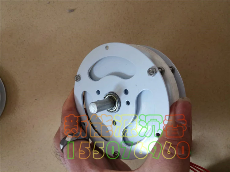 マイクロディスク型非コア三相希土類永久磁石ブラシレス発電機 DIY 低速低抵抗