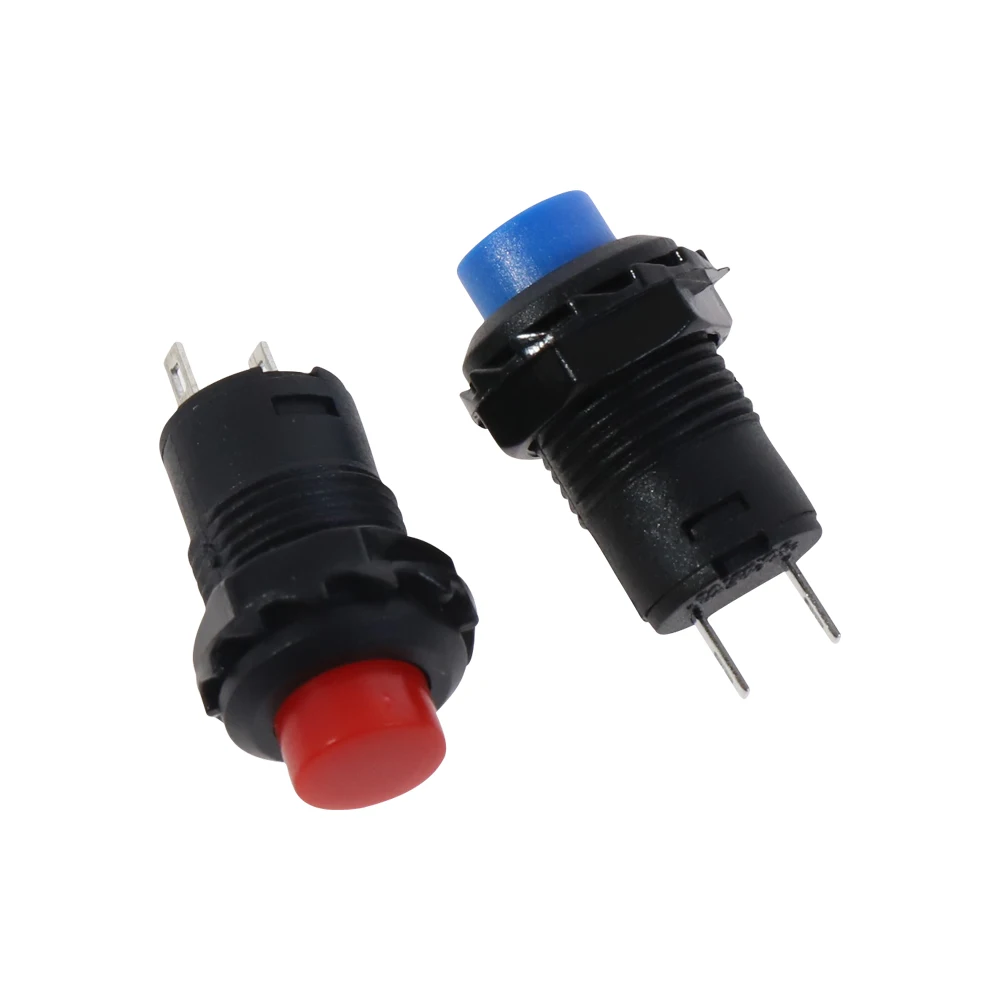 10pcs Momentary Push Button Switch 12mm Momentary pushbutton switches 3A /125VAC 1.5A/250VAC Reset Button