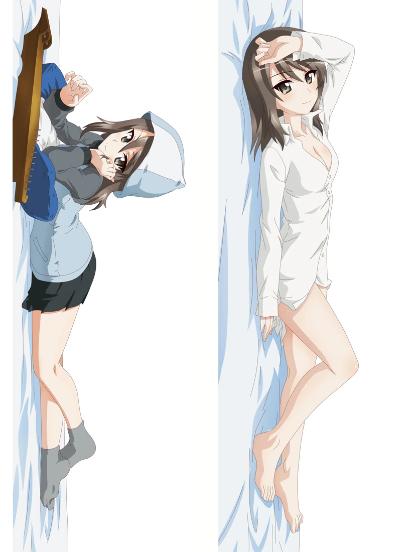 Mxdfafa Japanese Anime GIRLS und PANZER Dakimakura Case Hugging Body Pillowcase Cartoon Pillowslip kawaii Otaku Bedding