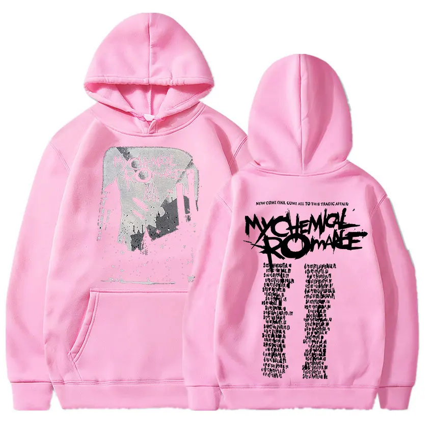 My Chemical Romance Hoodies Men Women Clothing Parade Punk Emo Rock Band Hooded Sweatshirts Fall Winter Oversized Pullovers