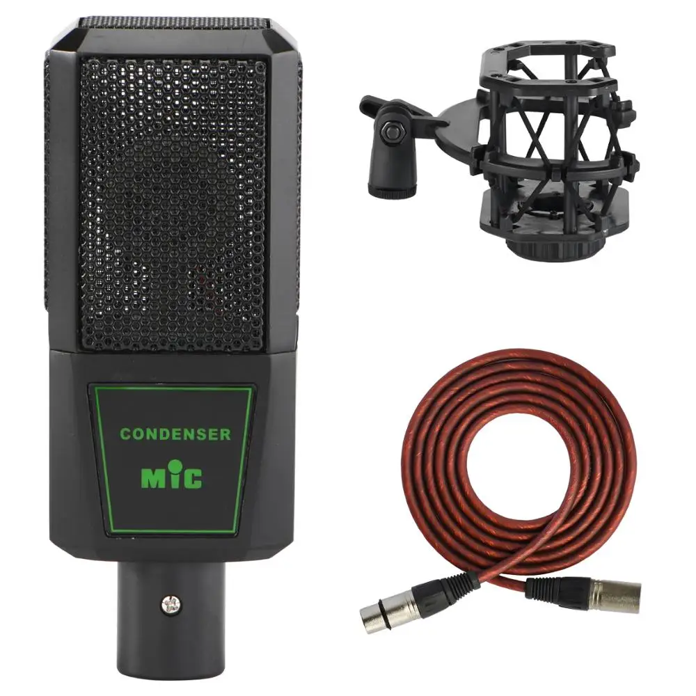 Compléter le CM-12 EBOSS 48V Phantom Power Broadcasting Sing Studio Static Chorus Reviews Vocal Metal Professional Condenser Microphone