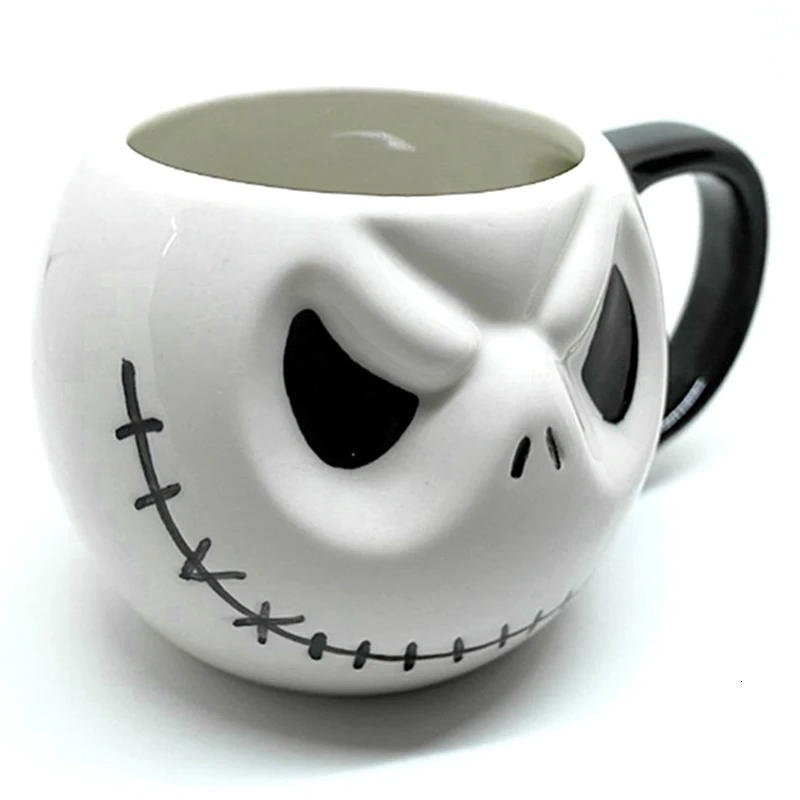 

Creative Skull Drinkware Jack Coffee Mugs Cartoon Coffee Tea Cup Halloween Bar Gift Cup Nightmare Before Christmas Gift