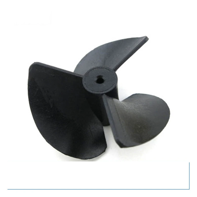 Nylon Black Propeller Shaft Connect Hole 2mm 3-blades Paddle for RC Model Boat