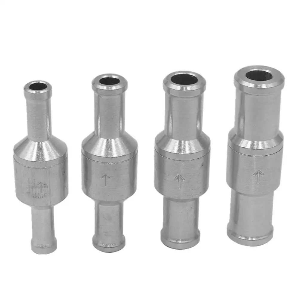 6/8/10/12mm Aluminium Alloy One Way Fuel Non Return Check Valve Petrol Diesel for Car Vacuum Hose Oil Water Pumps for Car