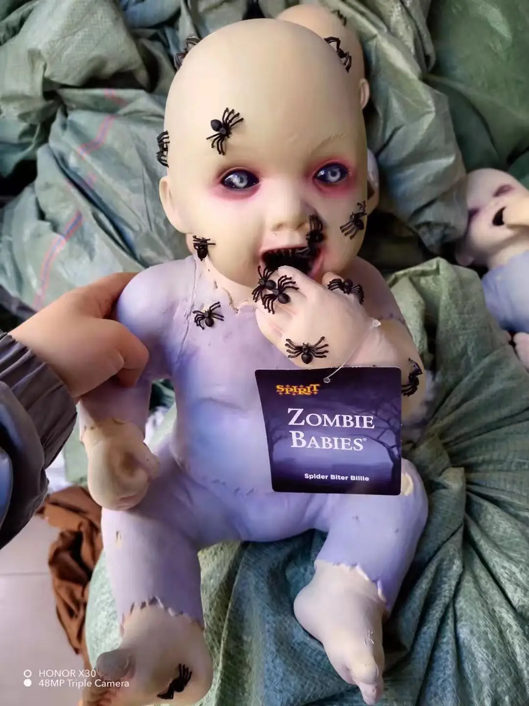 Zombie babies figure model toys Baby Zombie Scary Ghost Babies Doll Haunted Halloween Decor Props Supplies