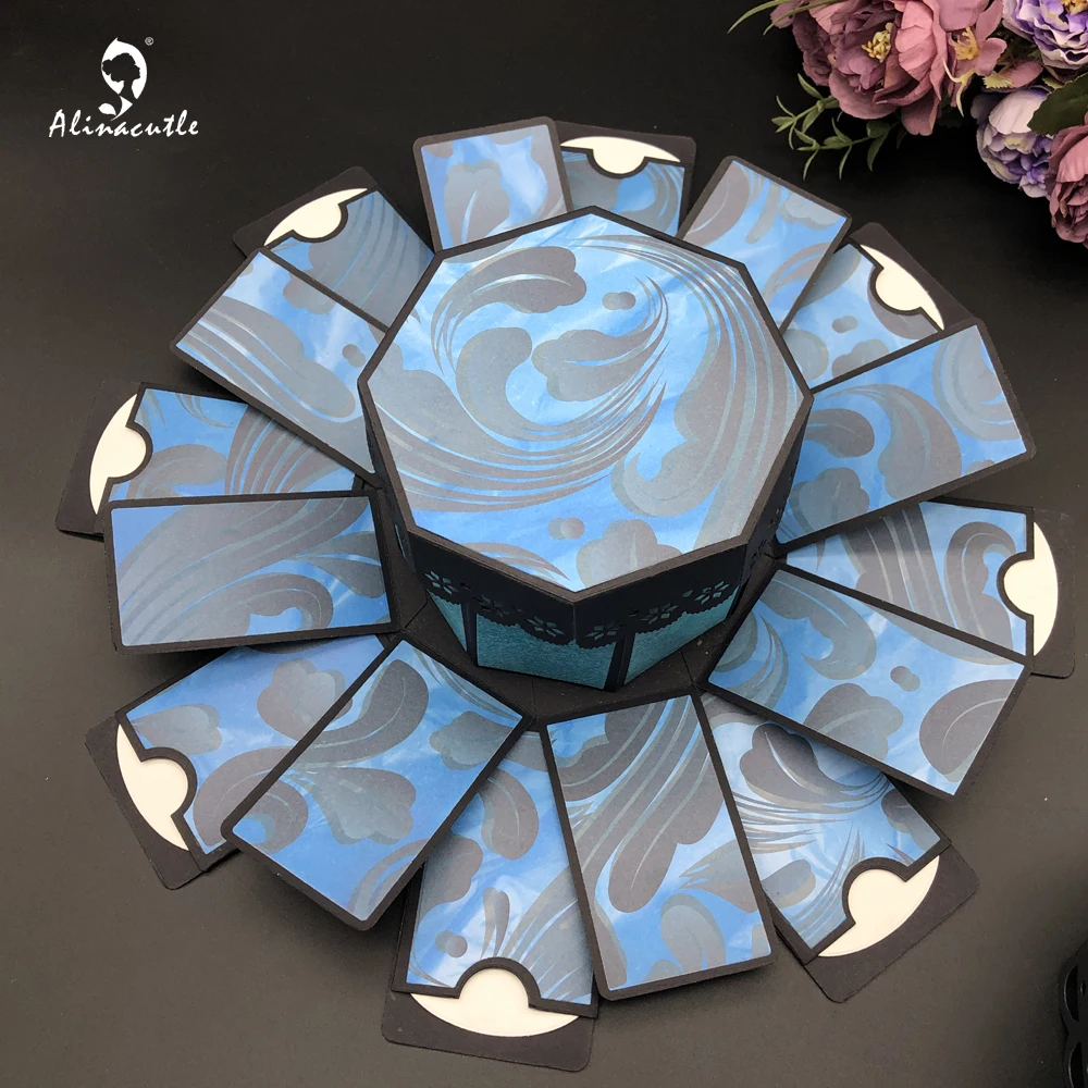 Alinacutle Metal Cutting Dies Cut Treat Explosion Box Scrapbooking Paper Craft Handmade Album Card Punch Art  20101808