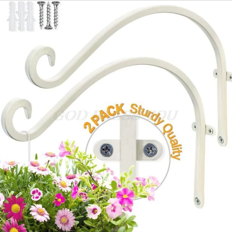 Nordic Style Wall Hanging Flower Pot Support Plant Bracket Hook Hanger Holder Balcony Home Decoration Drop Shipping