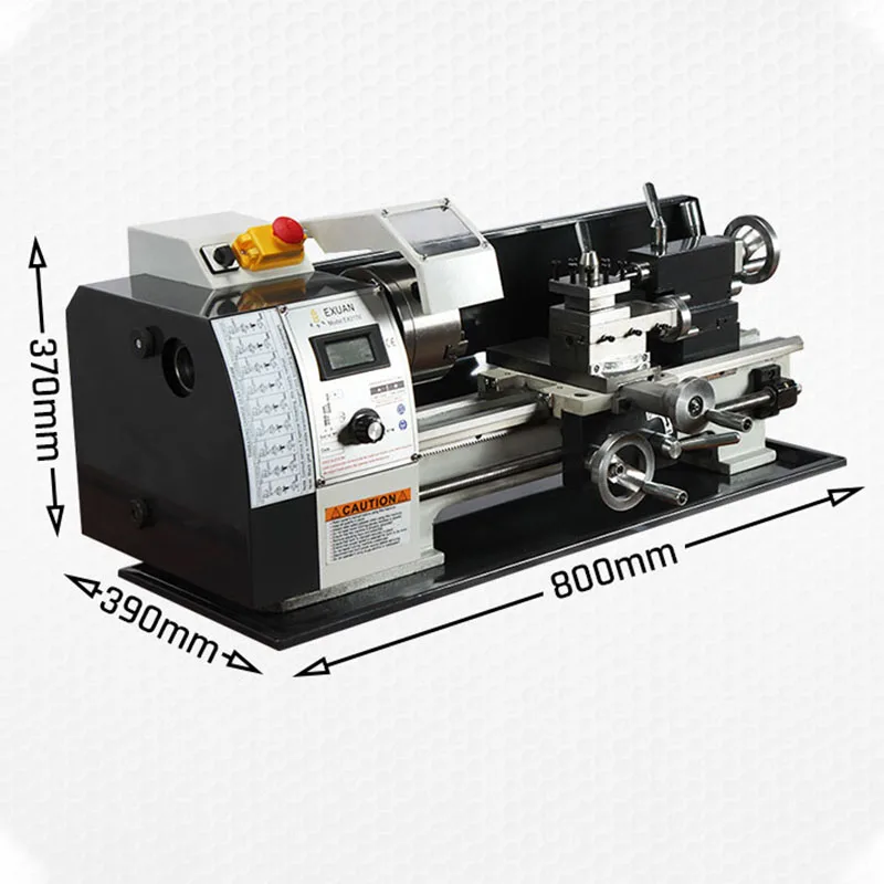 EXUAN 210V teaching lathe metal teaching lathe low noise brushless motor lathe high-power three-jaw chuck household lathe