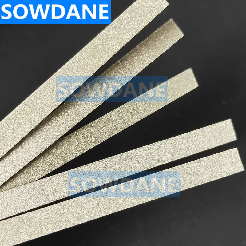 Dental Metal Polishing Stick Strip with Single Side of Diamond Sanding Surface (6mm / 4mm Width for selection) Teeth Whitening