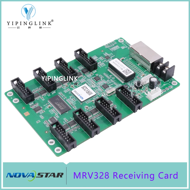 Novastar-بطاقة استقبال شاشة LED ، MRV328 ، نظام تحكم nova LED بالألوان الكاملة ، 8 منافذ 16P