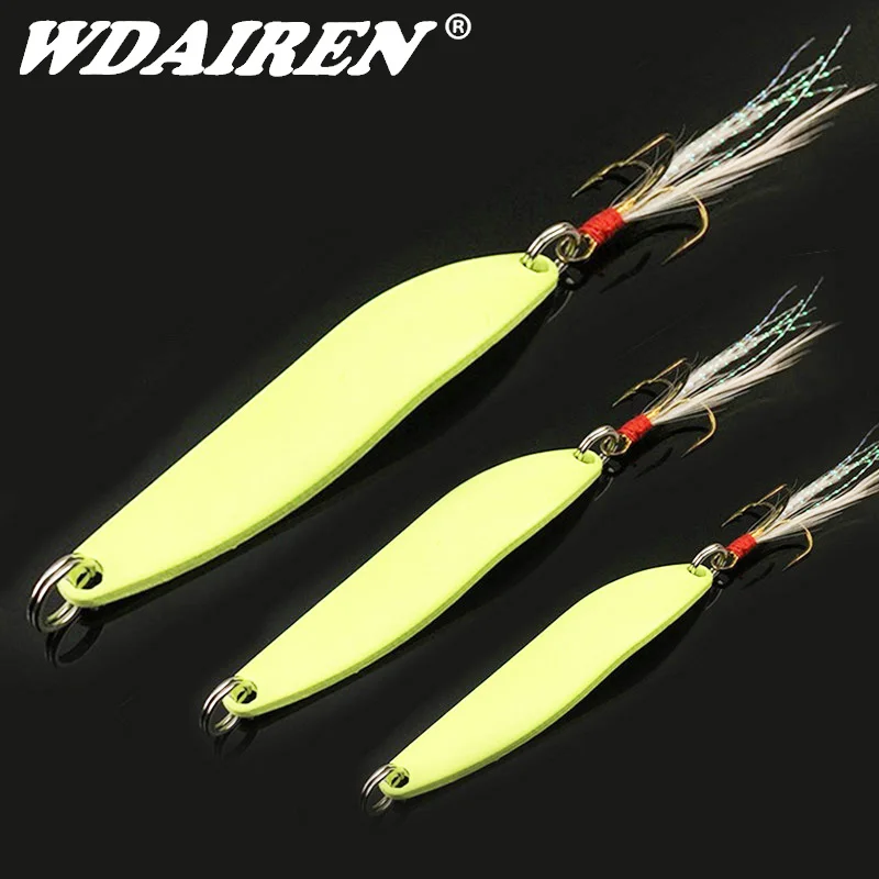 

1Pcs Trout Spoon Fishing Lures Luminous Spinner Bait Wobblers Jig Lure Isca Artificial VIB Sequins Hard Baits For Bass Tackle