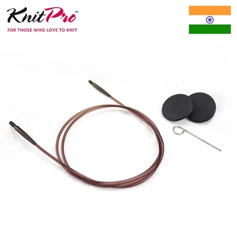 KnitPro Ginger Brown Interchangeable Knitting Needle Cable