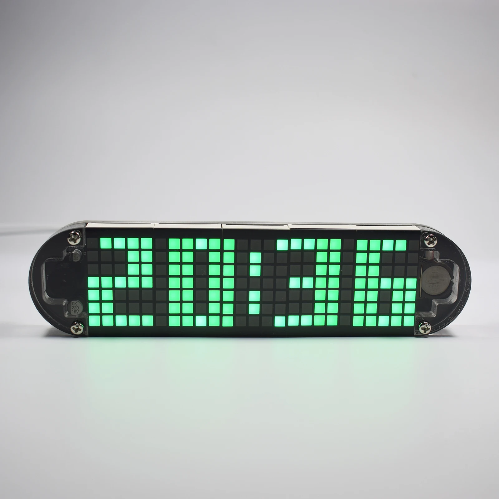 DIY LED Dot Matrix DS3231 Multifunction Alarm Desktop Clock Electronic Kit with Temperature Date Time Holiday Birthday Display