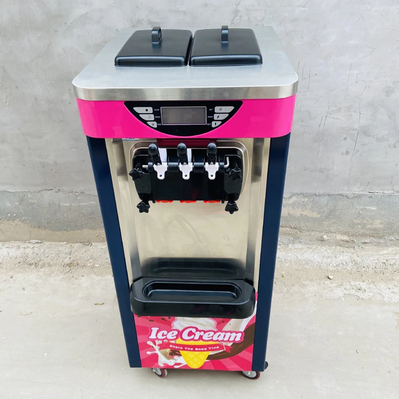 Full Automatic Commercial Ice Cream Machine Household Intelligent Ice Cream Maker 22-28L Capacity 2100W Ice Cream Makers