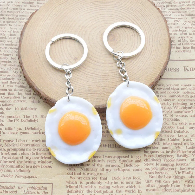 1PCS Cute Mini Simulation Food Key Chain Resin Cake Keychain Gift Pendant Accessories Keyring Jewelry YS-261