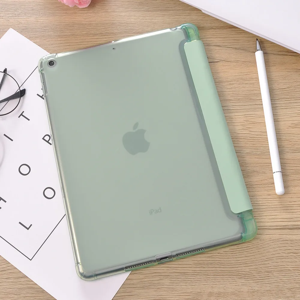 حافظة لهاتف iPad Pro 11 2020 10.2 8th من الجيل Funda Air 4 Mini 5 7th 6th 5th Pro 12.9 10.5 Air 2 3 غلاف من السيليكون