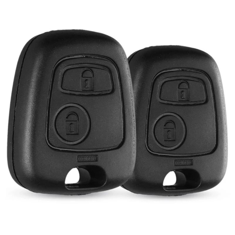 Remote 2 Buttons Protective Case Key Shell Dustproof Cover Compatible for Peugeot- 206 207 307 C2 C4 XSARA