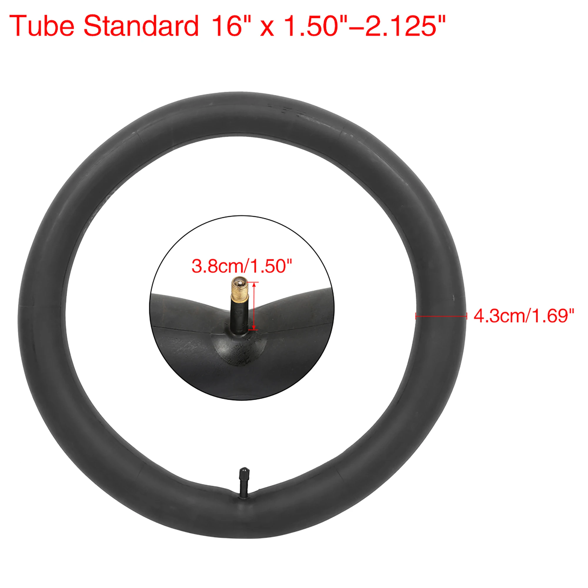 X Autohaux Bicycle Bike Tire Tube 16 20 22 24 26 Inch Inner Tubes Schrader Tyres 1.5/2.215 Inch Width Cycling Tire Rubber Tube