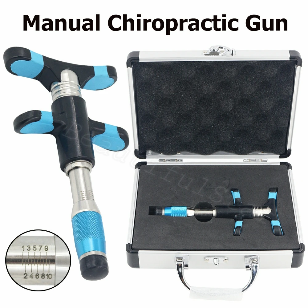 

300N Manual Correction Gun Spine Chiropractic Adjusting Tools 10 Levels Intensity Therapy Adjustable Correcter Spinal Massager