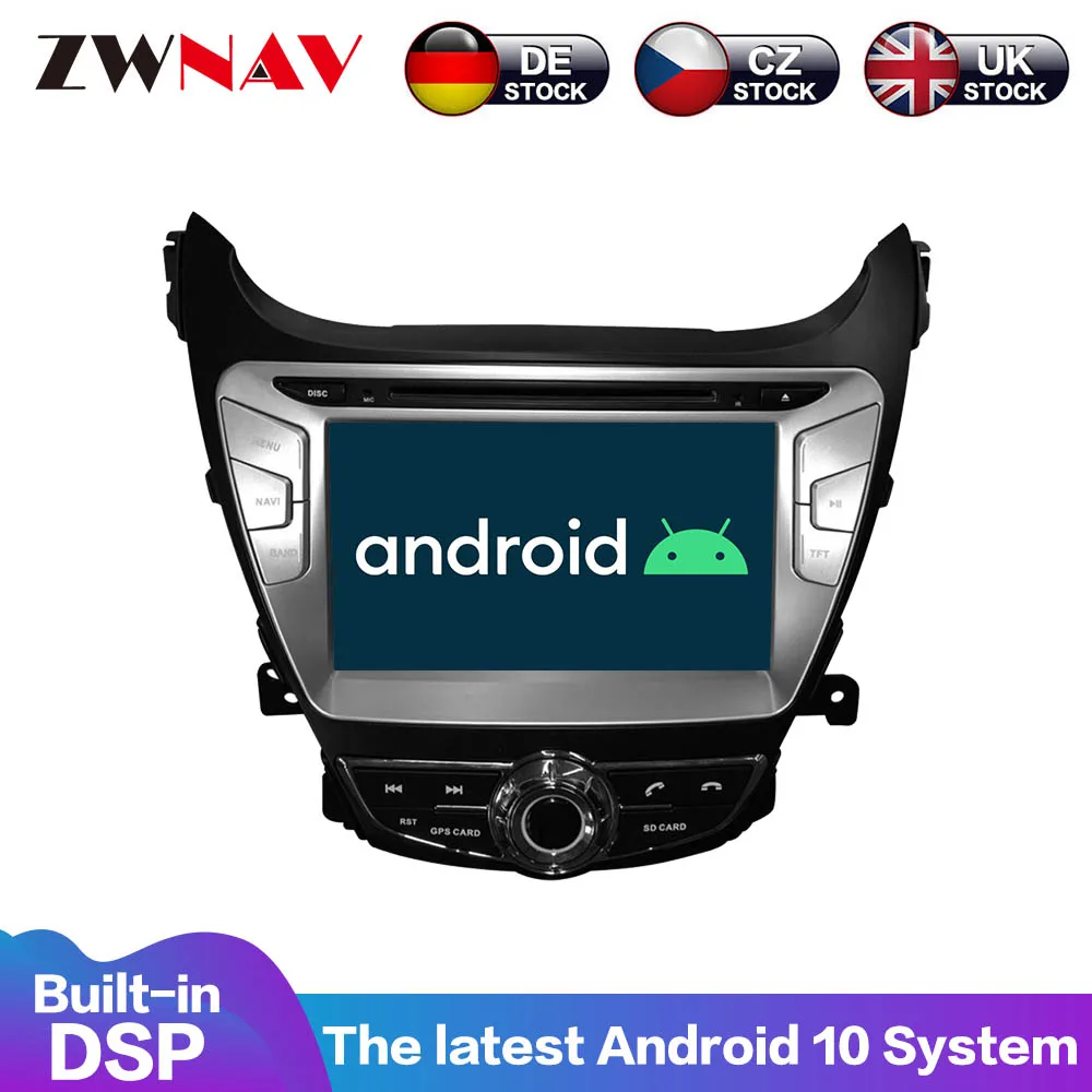 

Android 10 PX6 4 + 64 ГБ с DSP Carplay IPS экран для Hyundai eLantra 2011-2013 IPS автомобильный мультимедийный плеер Головной блок DVD плеер