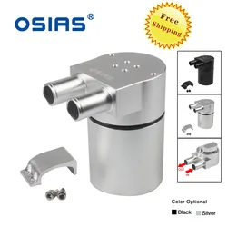 Oil Catch Can Tank Reservoir 350ml CNC High Performance Black/ Sliver Aluminum Alloy For BMW N54 335 535 E60 E82 E90 E91 E92 E93