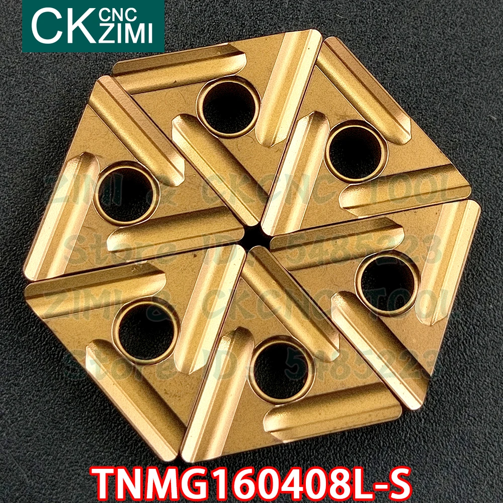 

TNMG160408L-S TNMG 160408L S carbide inserts Slotted Cutting inserts turning tool CNC milling cutter Metal Lathe tools for steel