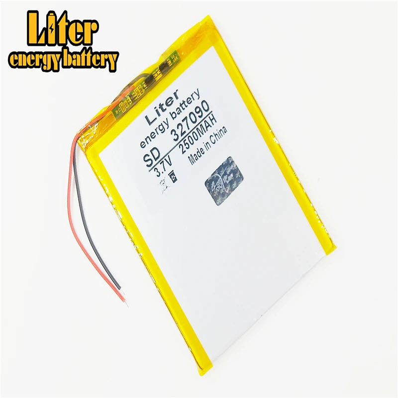 SD CE, Rohs, MSDS approved lipo battery 3.7v 327090  for tablet pc 2500mah