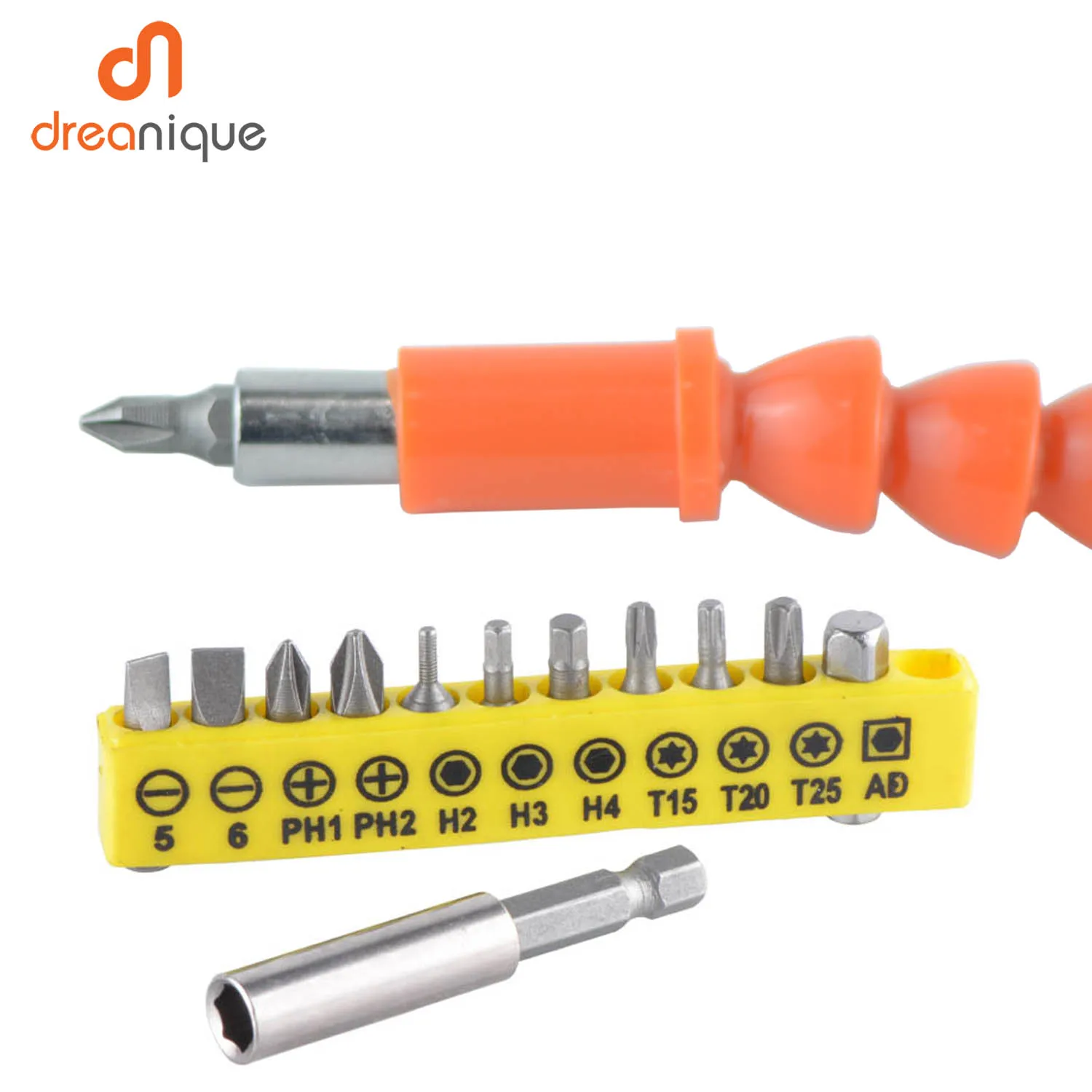 Mèche de tournevis à tige hexagonale universelle, Extension de tournevis Flexible, mèche de forage électrique magnétique hexagonale de 1/4"