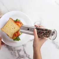 Electric Salt Pepper Grinder USB Rechargeable Pepper Mill Adjustable Coarseness Automatic Spice Milling Machine Kitchen Tool