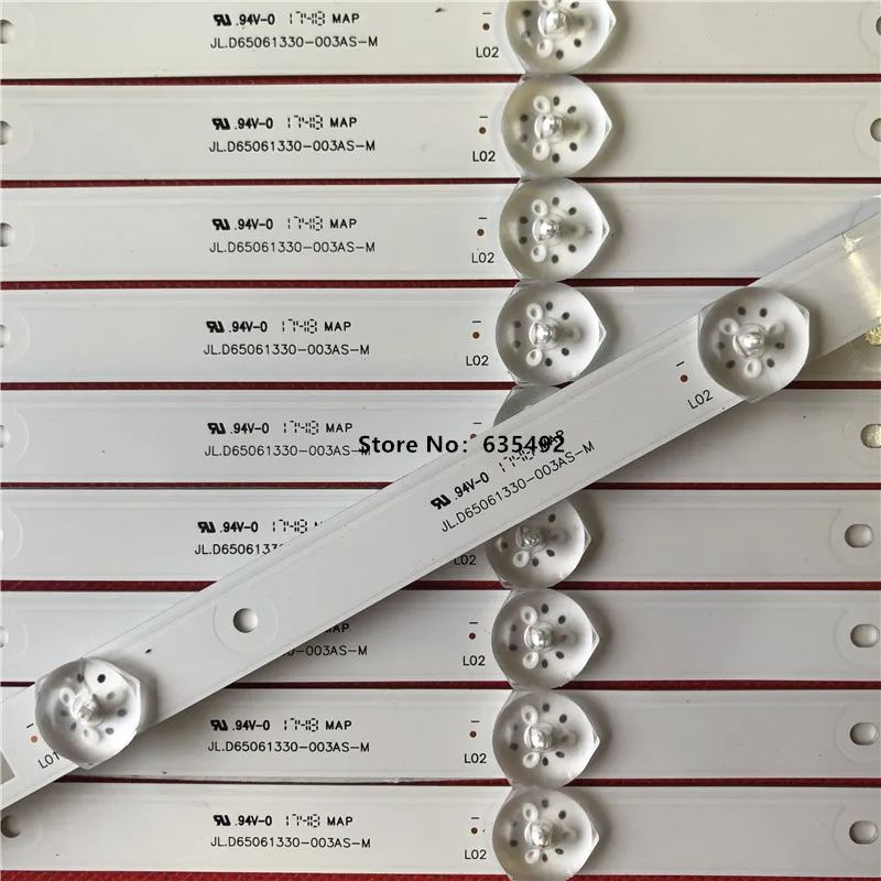 14pcs/kit LED Strip 6 Lamp for Hisense_65_HD650K3U31 JL.D65061330-003AS-M LED65M5000U LED65W20 65EC500U HD650M5U52-B1\S0\GM\ROH