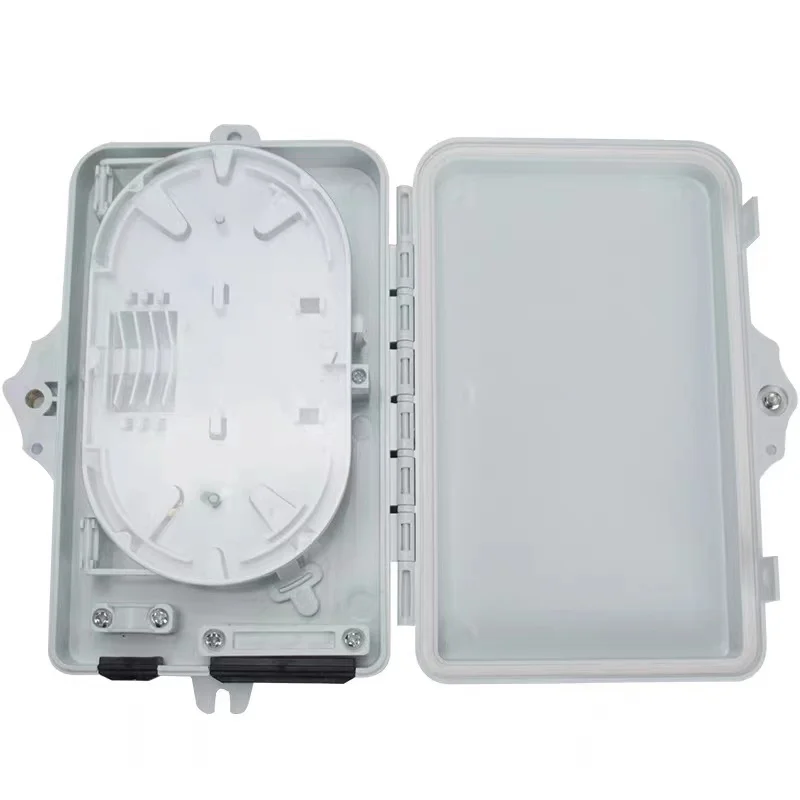 4포트 FTTH 분배함 3개 SC FC LC 벽걸이형 완전 설치 단자함 실내 ABS IP65 광섬유 접속함