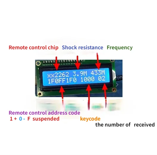 

315MHz / 433MHz remote control analyzer