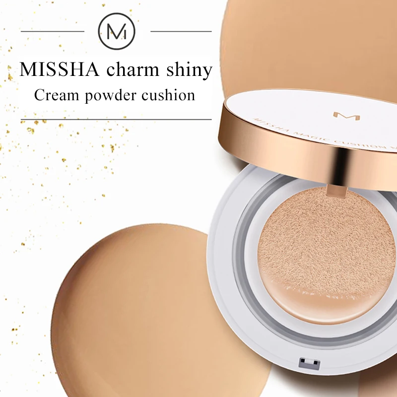 M Magic Cushion Moisture 21 Light Beige/23 Natural Beige Cushion Whitening perfect air cushion BB cream Foundation Korea