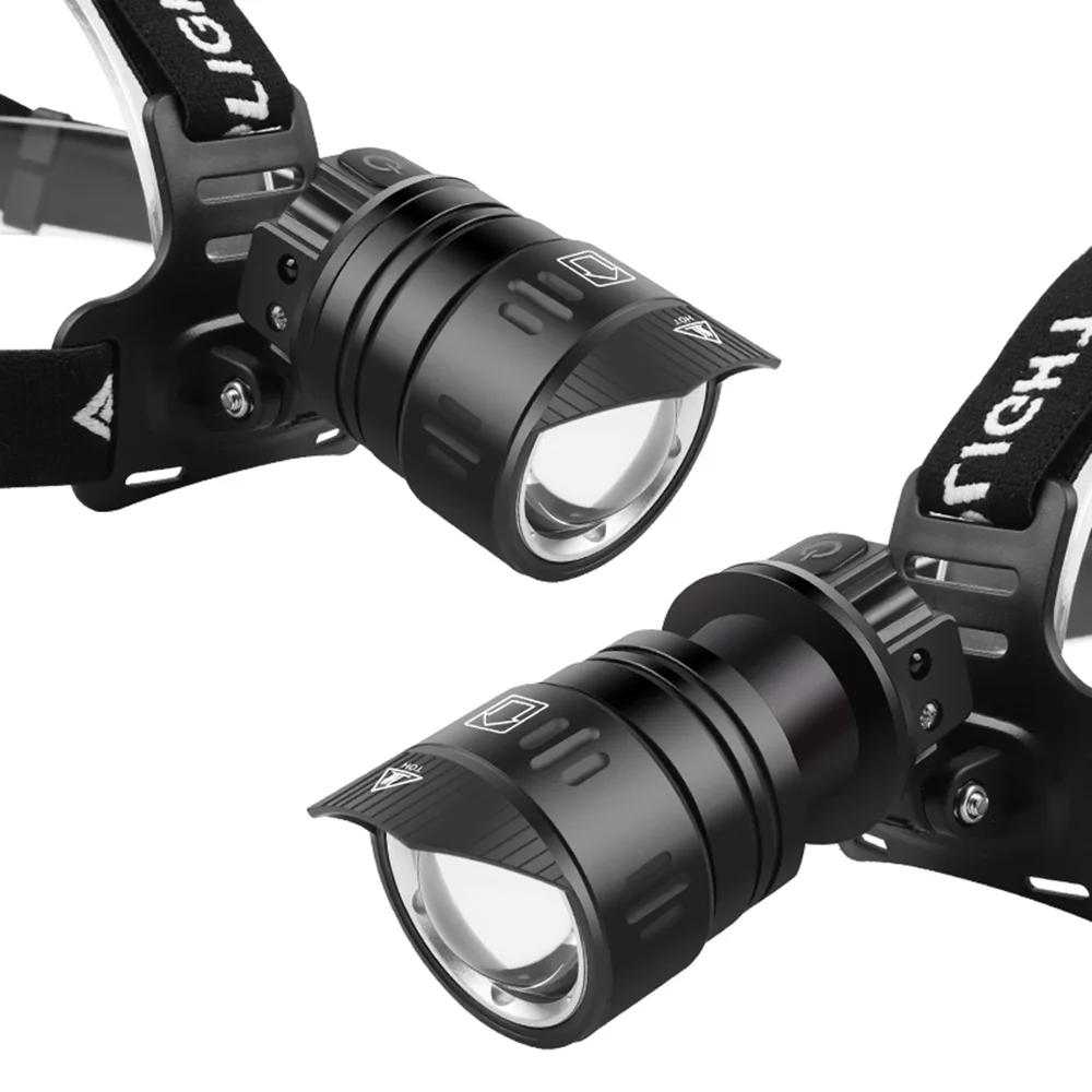Poderoso farol de pesca e alta potência led farol sensor cabeça lâmpada lanterna acampamento 18650 a bateria para a caça
