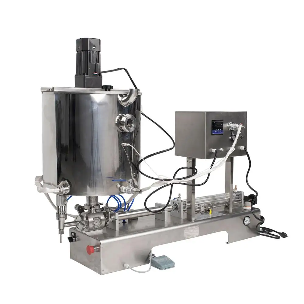 

Paste Filling Machine with Mixing & Heating Sauce Paste mixture Filling Machine Customized Filler