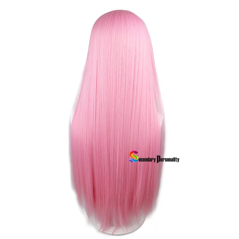 Anime Re:Life In A Different World From Zero Ram Rem peluca larga azul Rosa Cosplay disfraz Prop 80CM