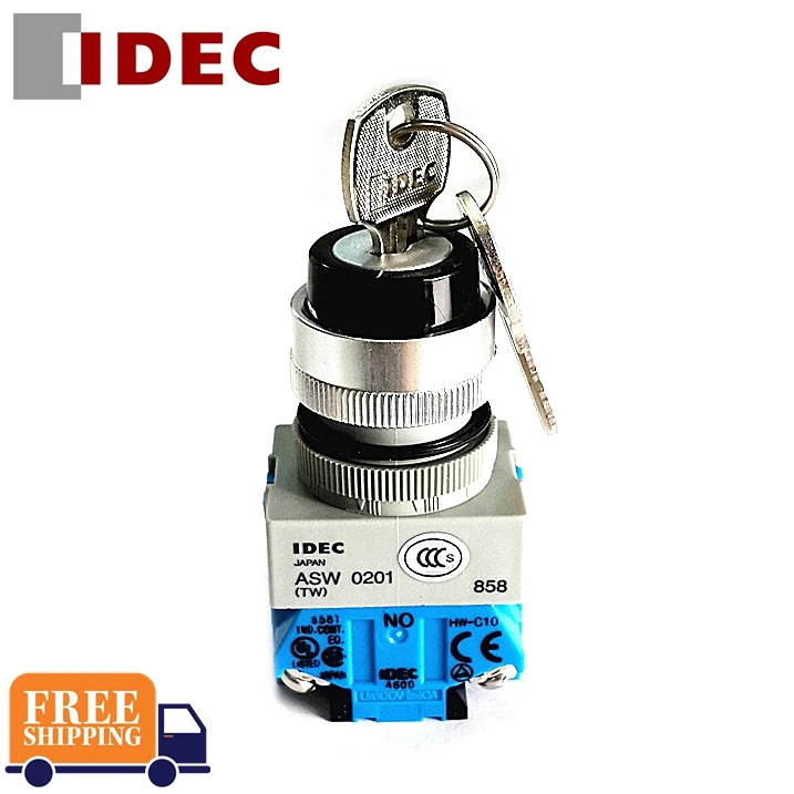 Imagem -05 - Interruptor Idec Asw2k20 Asw0201 Asw33k20 Asw0335 Asw3k20e Asw0302 Asw3k40e Asw2k11 Asw3k11 Asw3k20 Interruptor de Seleção de Chave Pcs