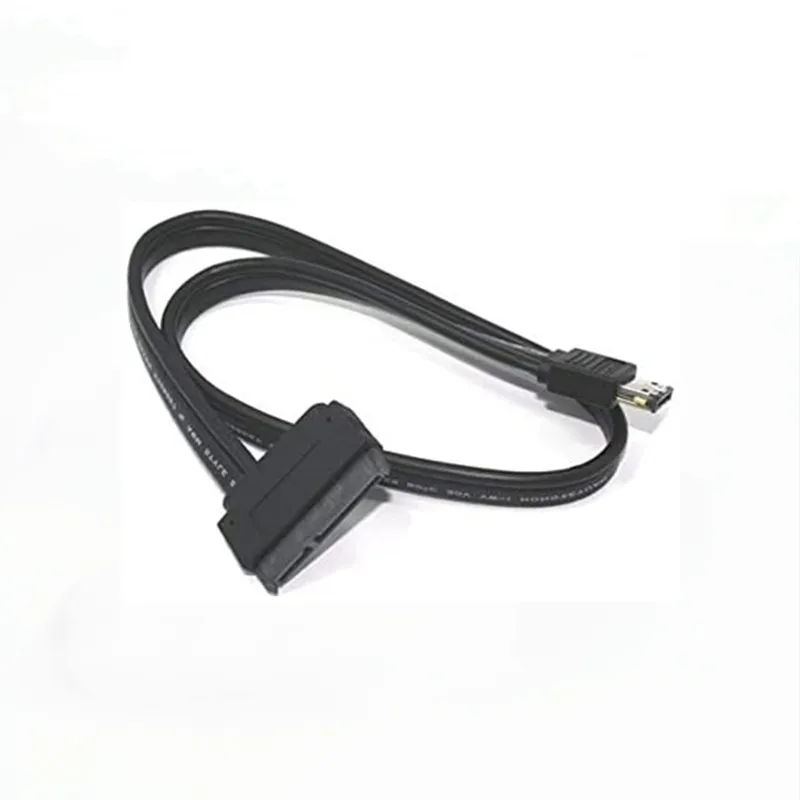 Esata-Cable de alimentación Dual USB, 12V, 5V, Combo a 22 pines (7 pines + 15 pines) para HDD de 2,5 pulgadas y 3,5 pulgadas, eSATAp a Sata