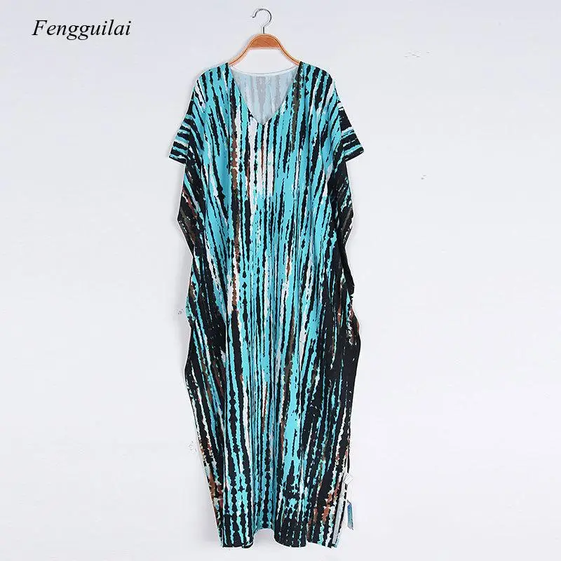 2021 estate nuovo stile per il tempo libero vacanza al mare protezione solare abbigliamento Halo Dye Flower Holiday Gown Bukini Cover Up Dress