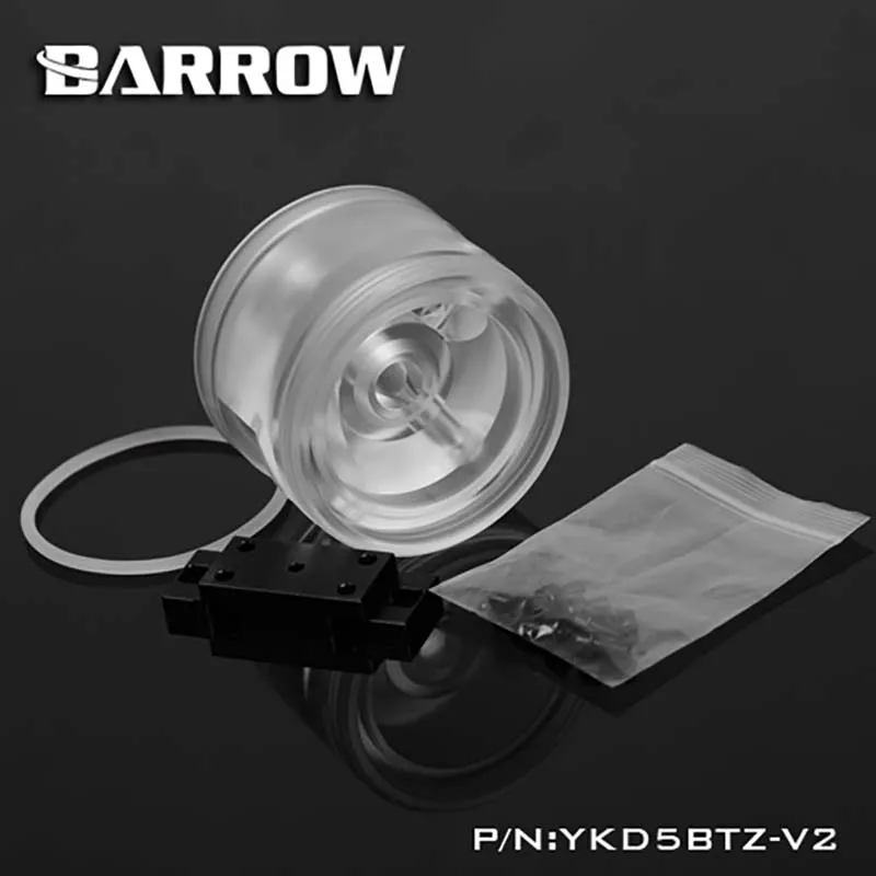 Pokrywa pompy chłodzenia wodnego BARROW PC, zbiornik D5/SPG40A, kompatybilna z systemami chłodzenia, do budowy zbiorników chłodniczych YKD5BTZ-V2 PD5BTZ-V2 - Komputerowy sprzęt