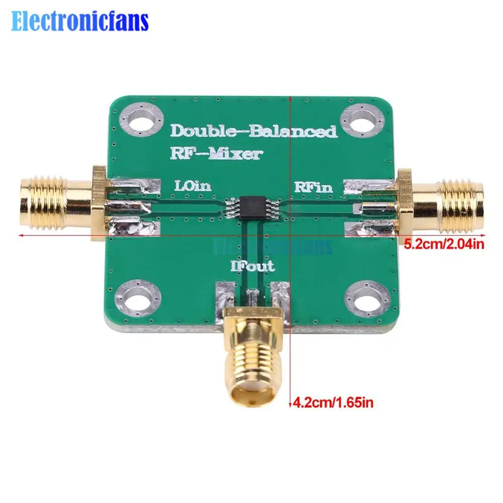 Microwave Radio Frequency Dual Balanced RF Mixer Frequency Transducer RFin=1.5-4.5GHz RFout=DC-1.5GHz LO=312 Female Connector