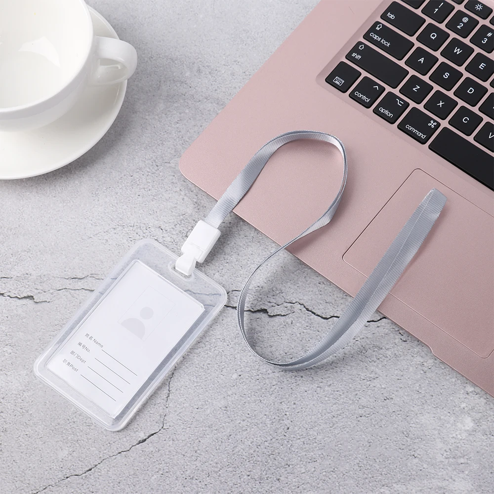 Funda transparente para tarjetas de crédito, Protector de doble cara para tarjetas de identificación, autobús y Banco, unisex, 1 unidad