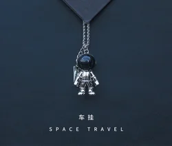 Car Pendant Creative Spaceman Hanging Hip Hop Astronaut Ornament Auto Rearview Mirror Interior Decoration Accessories Boys Gifts
