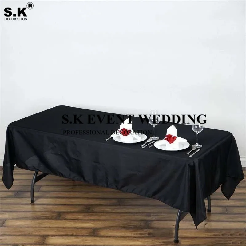 

High Thick Polyester Table Cloth Rectangular Tablecloth Banquet Table Cover For Event Dining Decoration