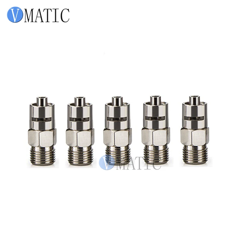 

10pcs Stainless Steel 1/4" 1/8" Inch Threaded Luer Lock Fitting Connector Double Screw Adapter For Pneumatic Valve Robot Machine