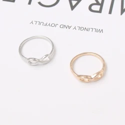 New Fashion Punk Men Infinity Luck 8 Alloy Finger Rings For Women Wedding Engagement Jewelry Wholesale Gift Bijoux Anillos