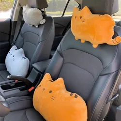 Cartoon Cute Cat Four Seasons Universal Car Inteiror Ornament Car Waistpilow Neck Pillow Headrest Pillow