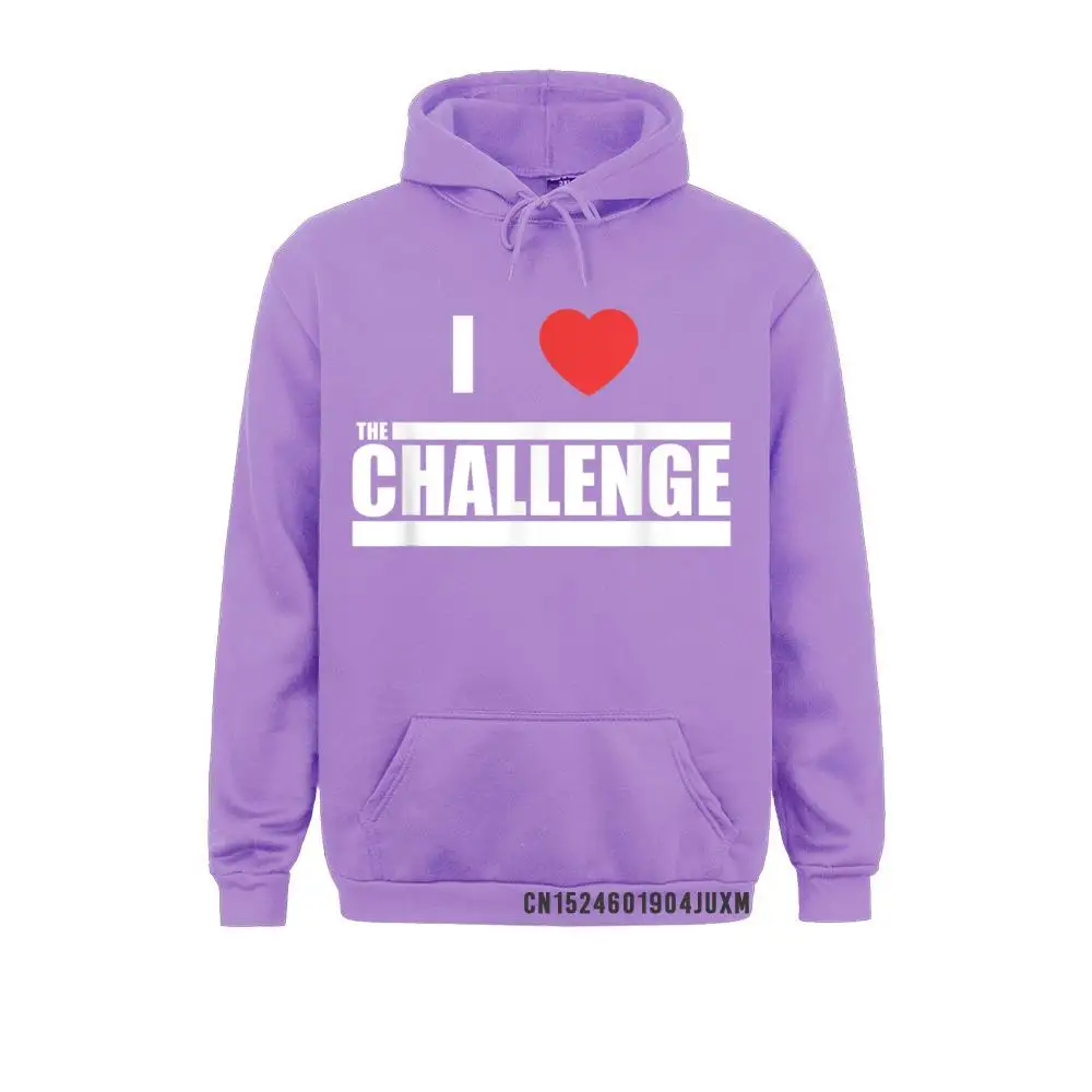 Challenge I Love The Challenge Hooded Tops Male Long Sleeve Hoodies 3D Printed Winter Men Sweatshirts Cool Clothes Plain