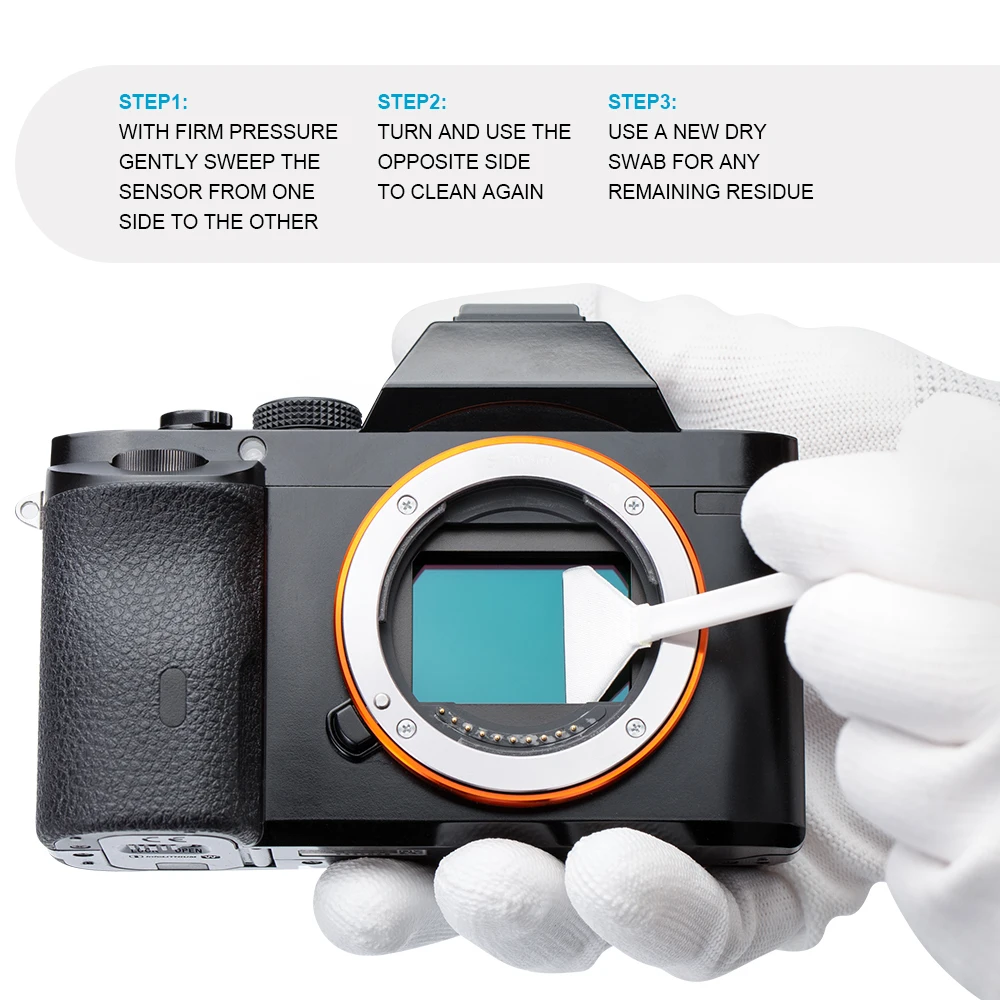 Kit de limpeza com sensor a seco e estrutura completa 4 k, 30 pçs, limpador de câmera ffr30 para câmera nikon, canon, sony, fujifilm